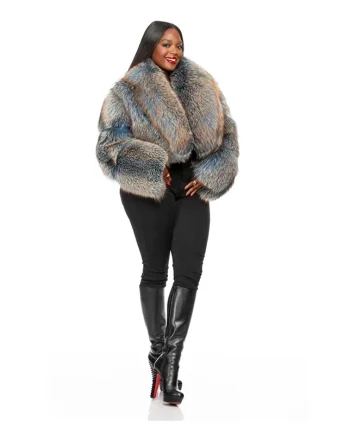2026 Winter Fashion Women Natural Real Fox Fur Solid Color Ladies Fox Fur Jackets