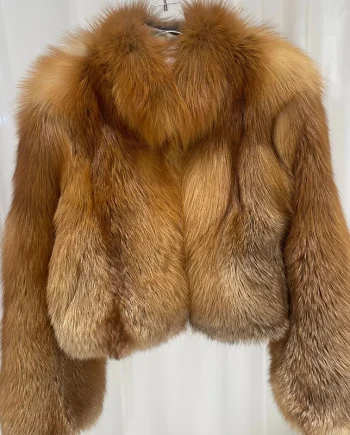 2026 Winter Warm Luxury Fox Fur Jacket Coat Brown Genuine Fox Fur Coat Women