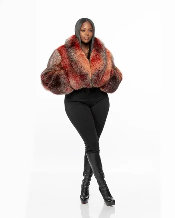 2026 Winter Warm Luxury Natural Fox Fur Coat Leather Fox Fur Jacket for Girls