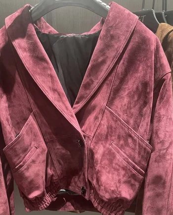 Autumn Winter High Quality Suede Leather Jacket Women Genuine Vintage Suede Leather Jackets for Ladies