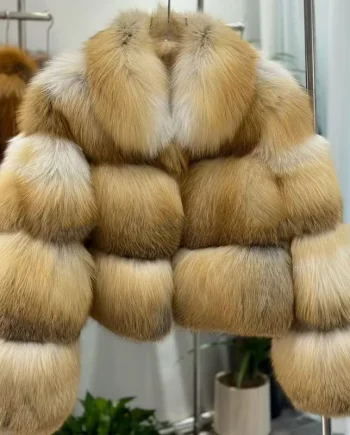 2026 Women Real Fur Coat Luxury Natural Genuine Fox Fur Coat