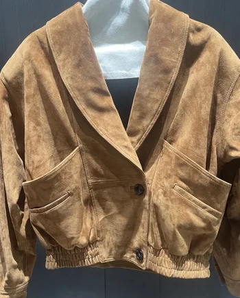 New Arrival High End Suede Leather Cropped Coat Genuine Leather Jacket for Women Coat