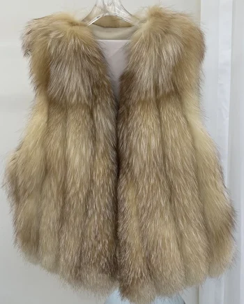 2026 Winter Real Fox Fur Vest Women From Fur Vest Fox Fur Jacket